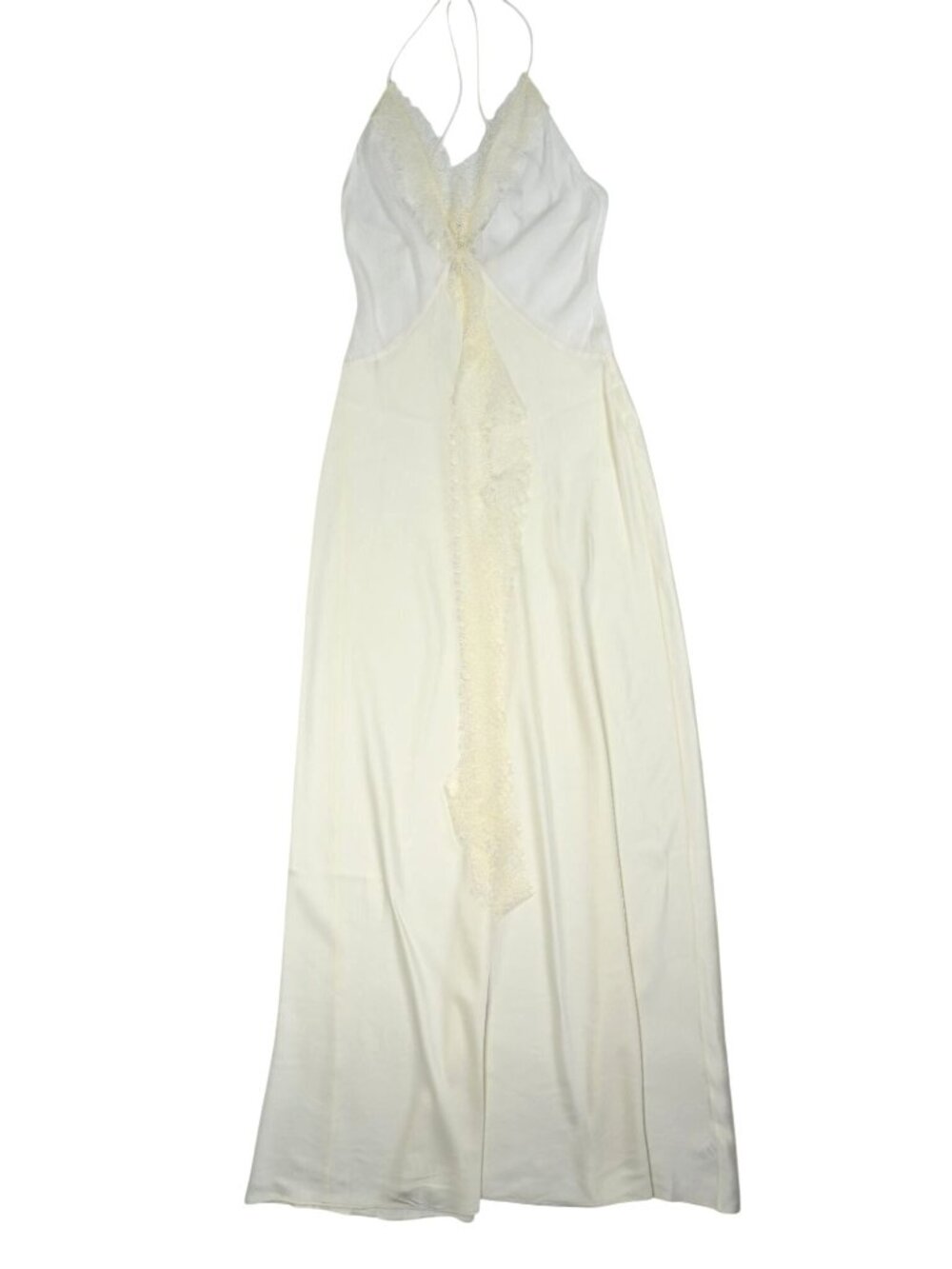 Helsa Mix Media Slip Dress in Ivory